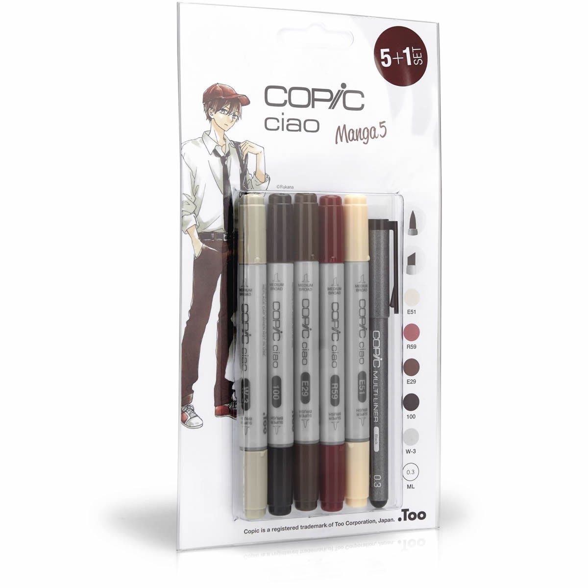 Copic Ciao Set 5 + 1 Manga 5