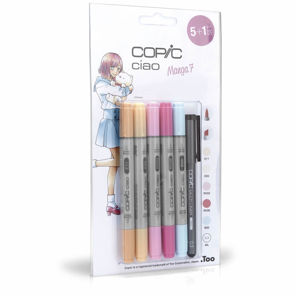 Copic Ciao Set 5 + 1 Manga 7