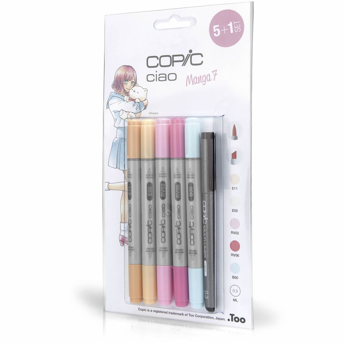 Copic Ciao Set 5 + 1 Manga 7