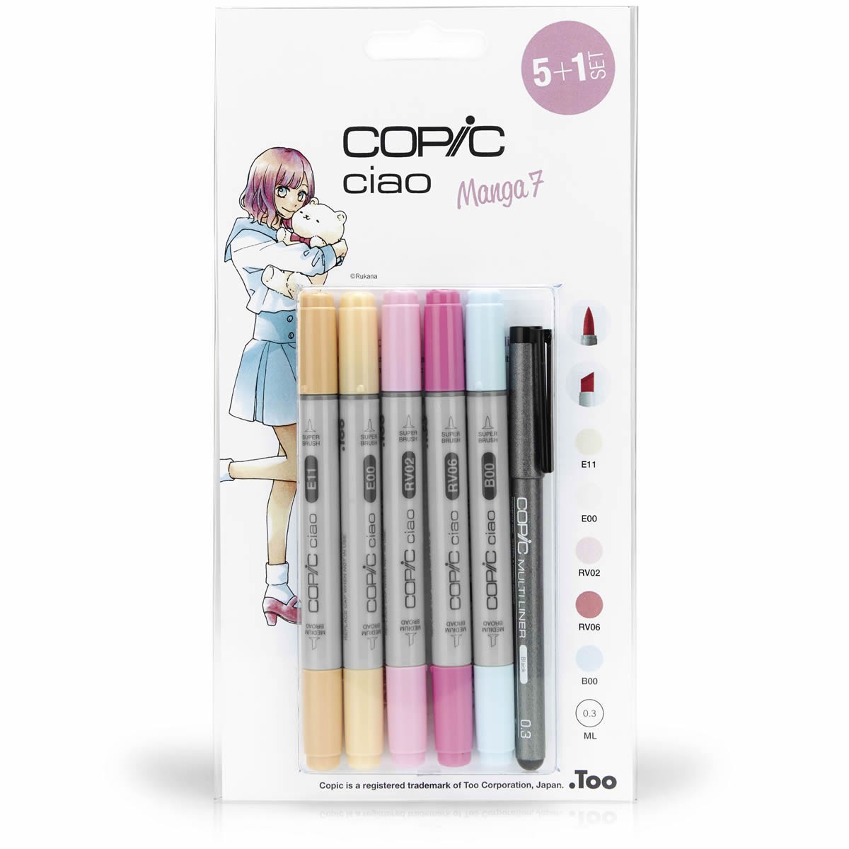 Copic Ciao Set 5 + 1 Manga 7