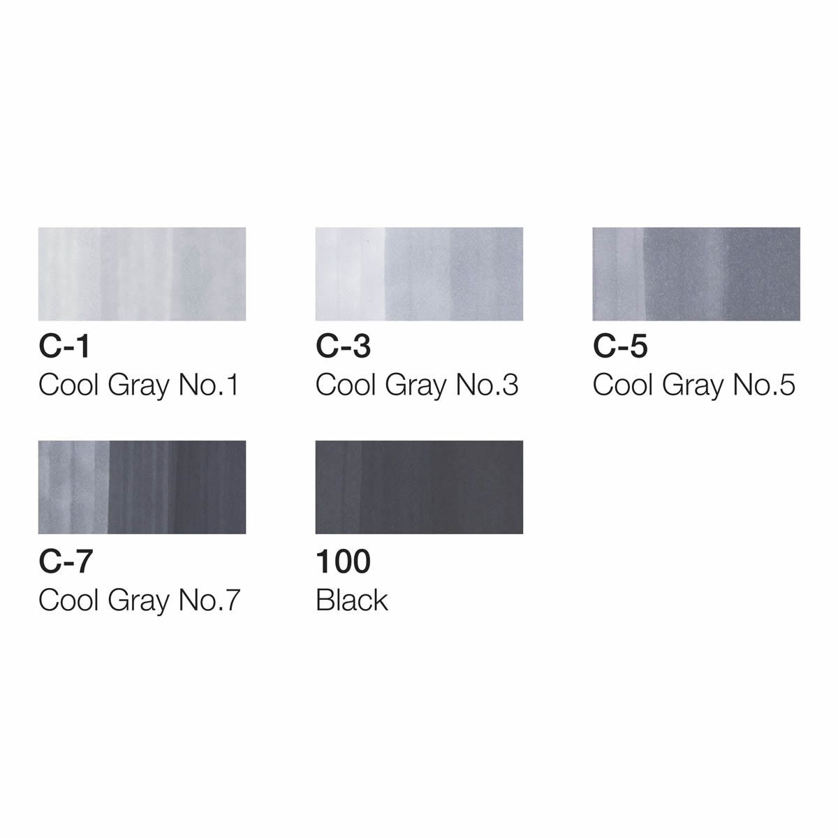 Copic Ciao Set Gray Tones 5 + 1