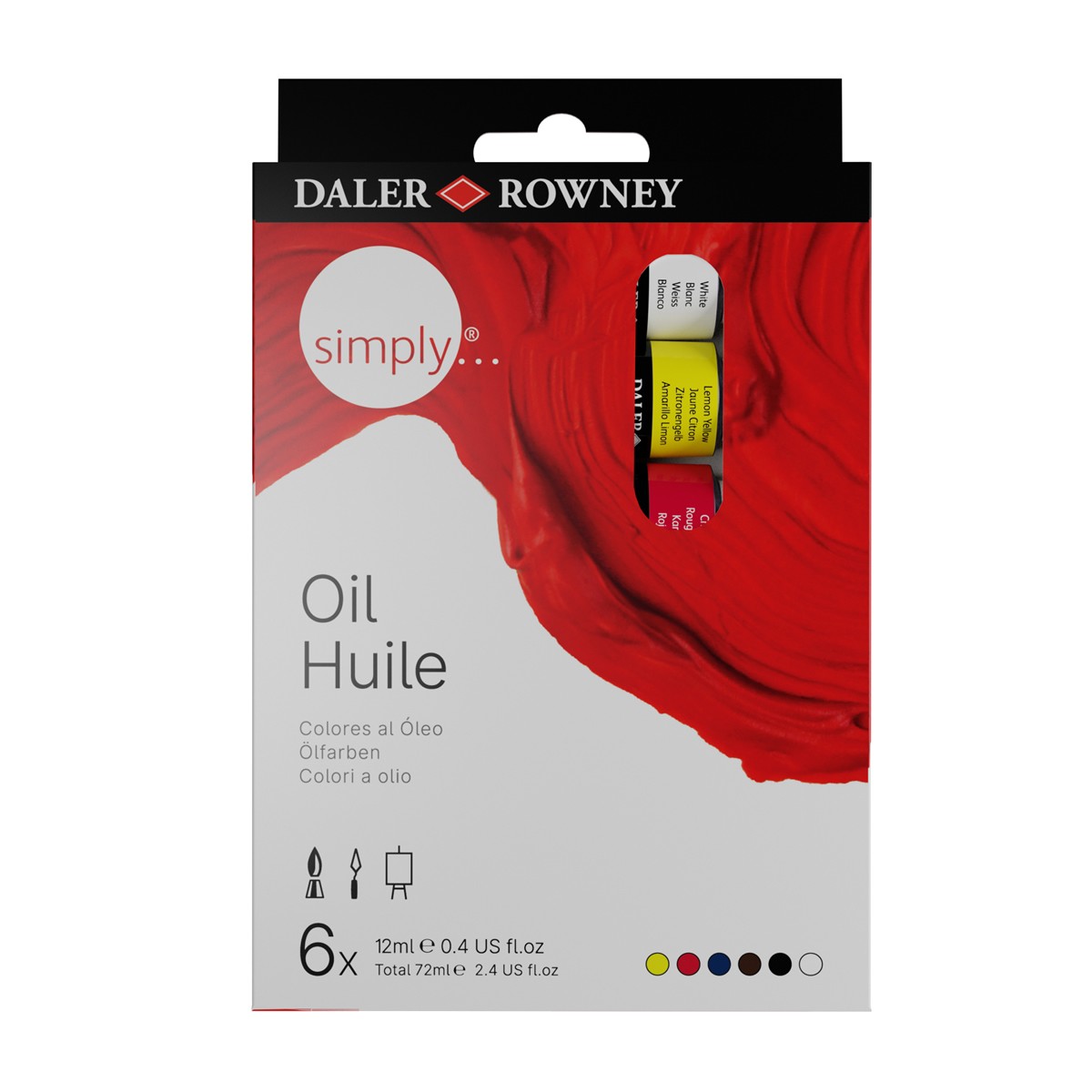 Daler-Rowney Simply Oil Σετ 6 Σωληνάρια 12ml