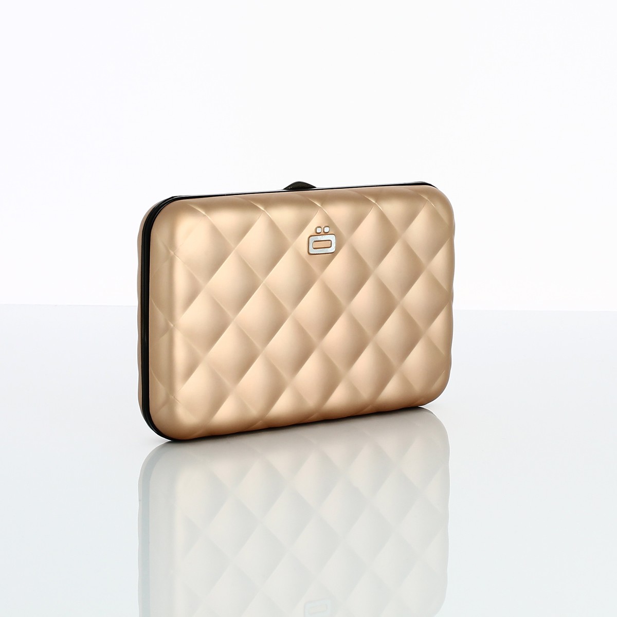 OGON Quilted Button Rose Gold Lady Case Γυναικείο Πορτοφόλι - Καρτοθήκη RFID
