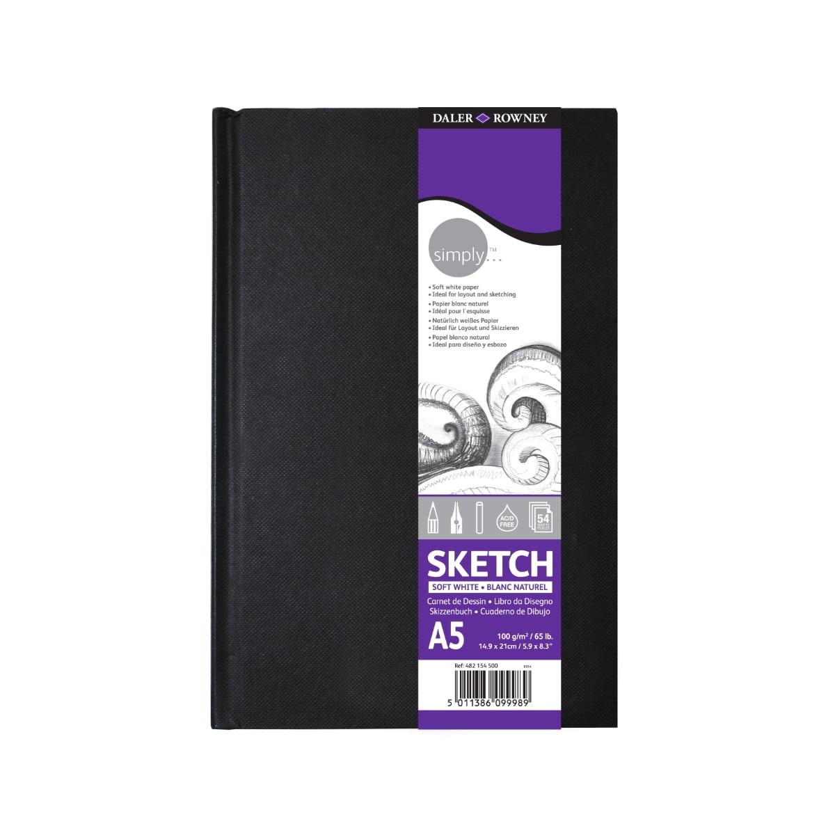 Daler-Rowney Sketchbook Simply Α5 54 σελίδες - Σκληρό Εξώφυλλο