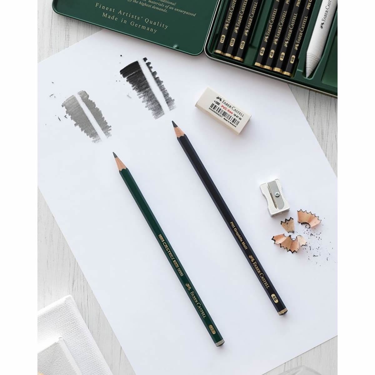 Faber-Castell Σετ Pitt Graphite Matt 11τεμ. σε Μεταλλική Κασετίνα