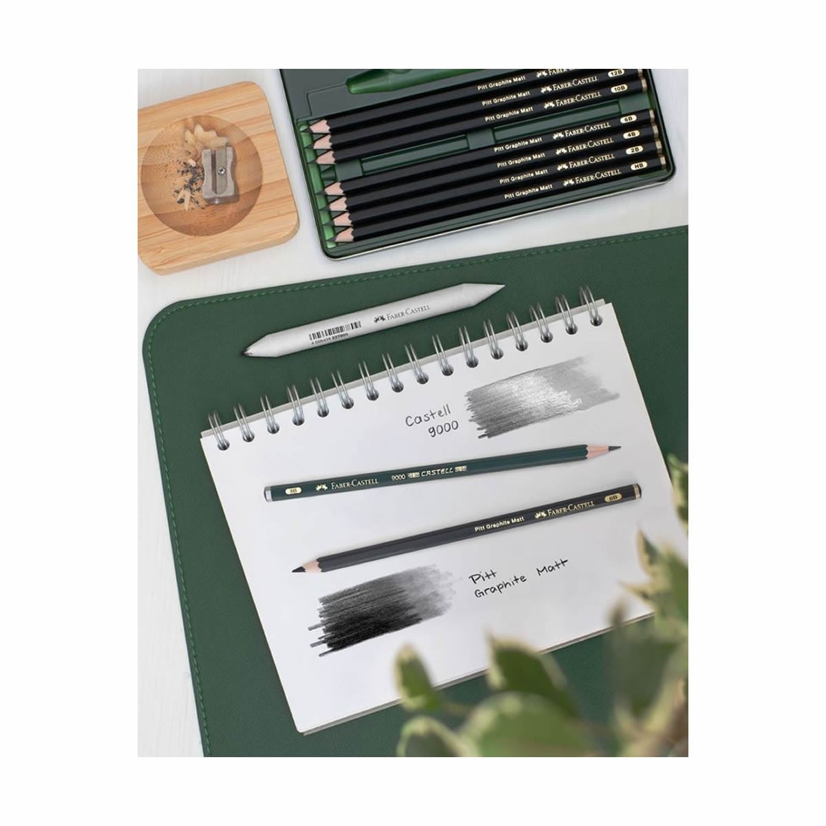 Faber-Castell Σετ Pitt Graphite Matt 11τεμ. σε Μεταλλική Κασετίνα