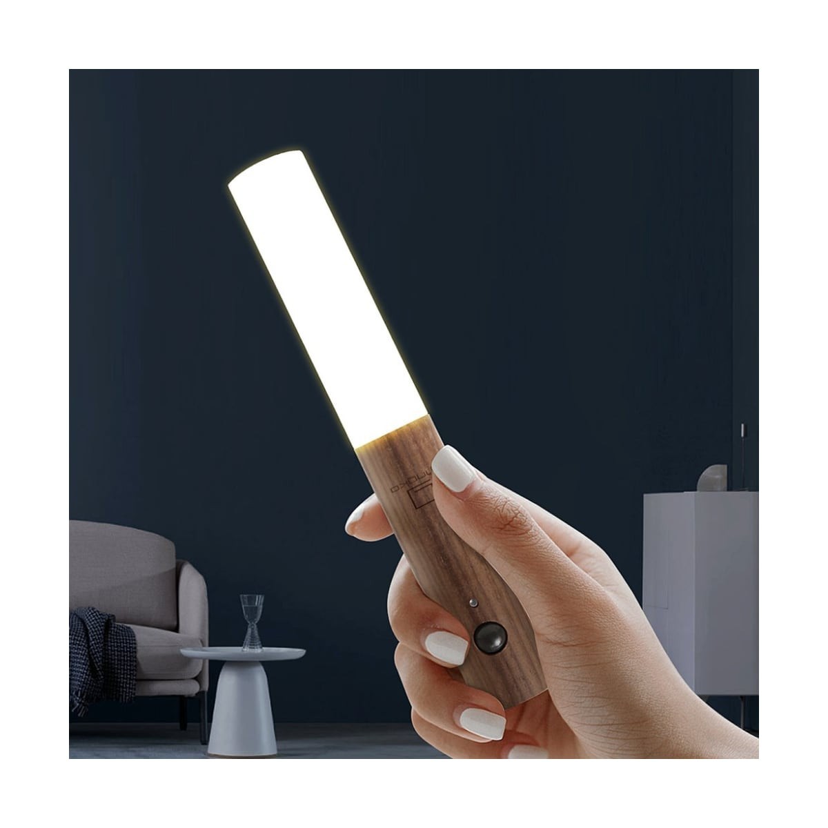 Gingko Smart Baton Light Φωτιστικό Τοίχου - White Ash