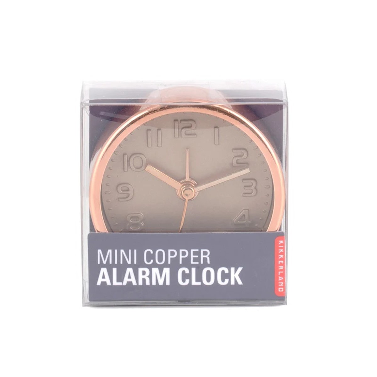 KIKKERLAND Copper Επιτραπέζιο Ρολόι-Ξυπνητήρι Ροζ- Χρυσό