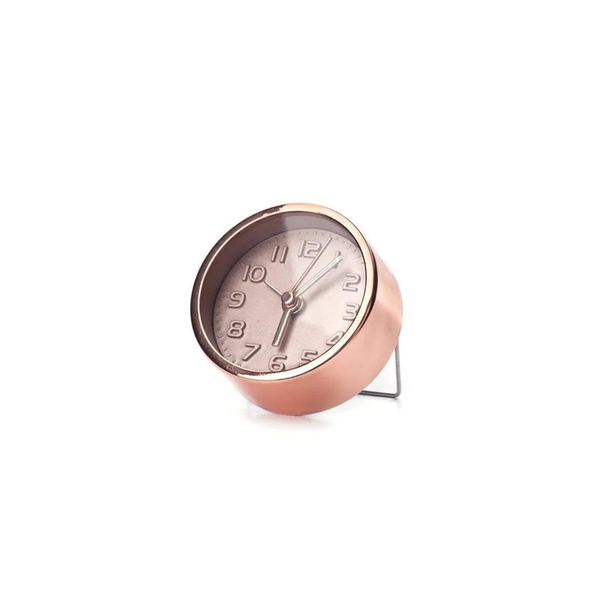 KIKKERLAND Copper Επιτραπέζιο Ρολόι-Ξυπνητήρι Ροζ- Χρυσό