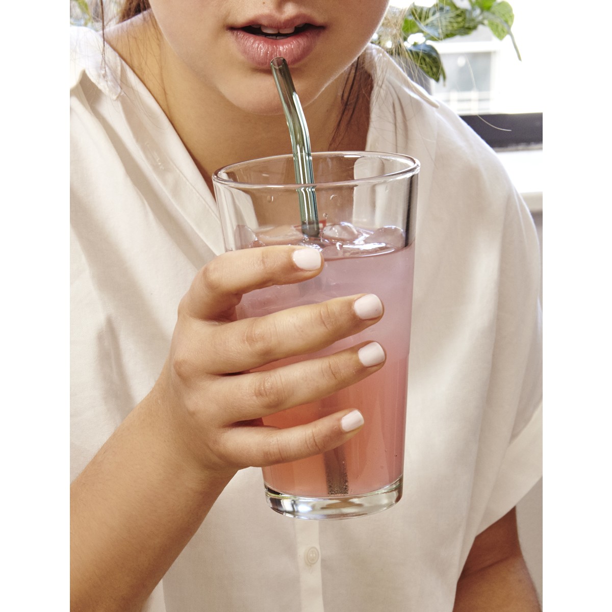 KIKKERLAND Reusable Glass Straws Επαναχρησιμοποιούμενα Καλαμάκια