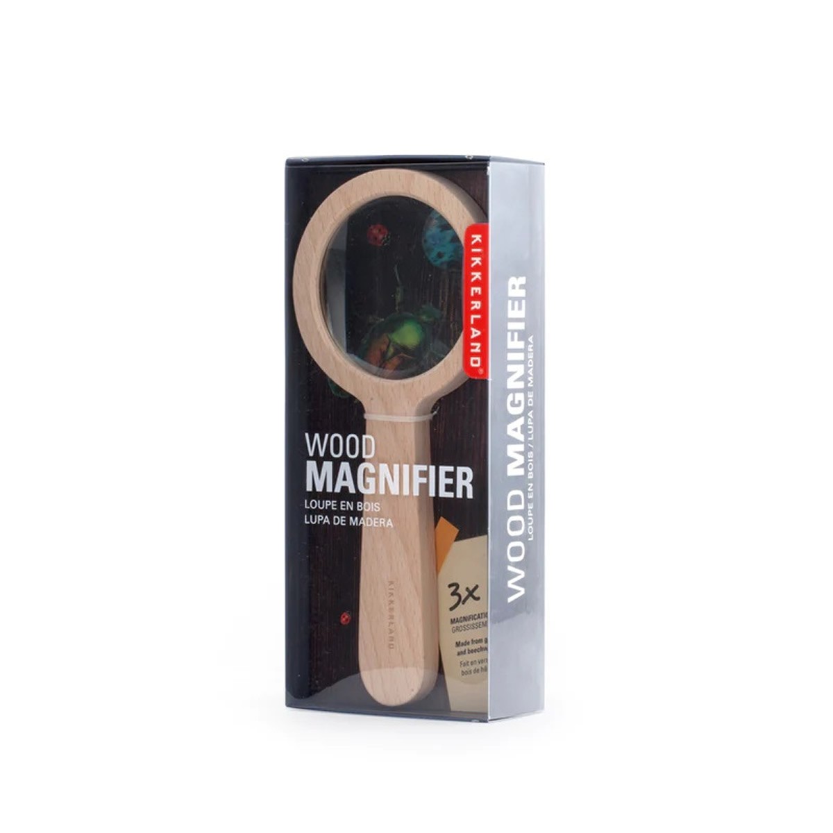 KIKKERLAND Wood Magnifier Ξύλινος Μεγεθυντικός Φακός