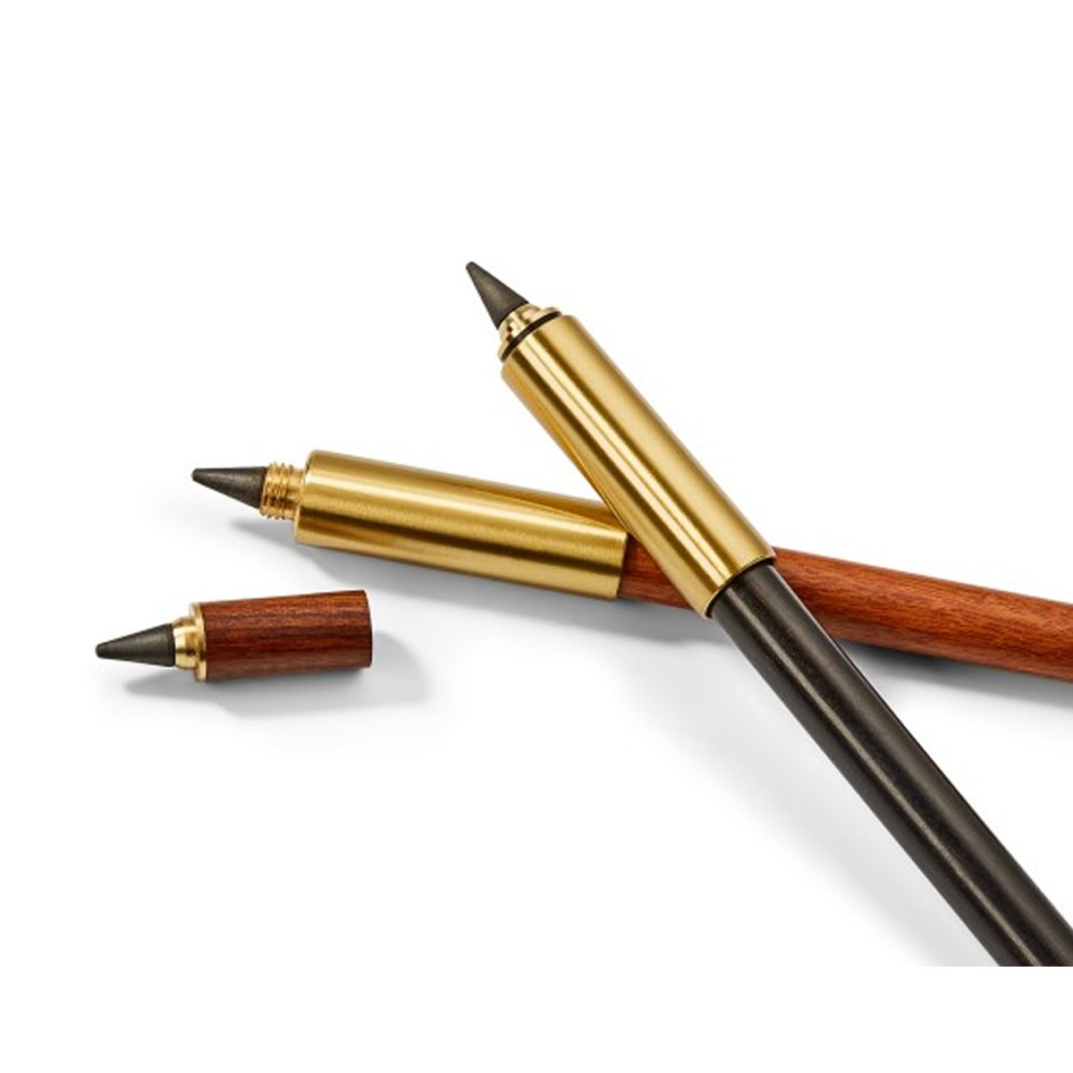 Philippi Pencil Ξύλινο Μολύβι με Χρυσές Λεπτομέρειες - Μαύρο