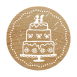 COLOP Arts & Crafts Woodies Ξύλινη Σφραγίδα Wedding Cake