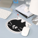 Doodle Mouse Pad Monotone Fish bowl - Μαύρο