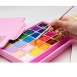 HIMI Σετ 24 Χρωμάτων Jelly Cup Gouache με  3 Πινέλα & Παλέτα Ανάμιξης - Pink Case Edition