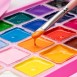 HIMI Σετ-24 Χρωμάτων Jelly Cup Gouache με Παλέτα Ανάμιξης - Pink Case Edition