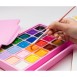 HIMI Σετ-24 Χρωμάτων Jelly Cup Gouache με Παλέτα Ανάμιξης - Pink Case Edition