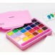 HIMI Σετ-24 Χρωμάτων Jelly Cup Gouache με Παλέτα Ανάμιξης - Pink Case Edition