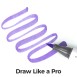 Ohuhu Honolulu Alcohol Markers Σετ Μαρκαδόρων 6 Purple Tones Brush & Chisel