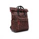 ROKA London Canfield B Σακίδιο Πλάτης Roll-Top Scarlet Leopard από Ανακυκλωμένο Καμβά Medium 15L