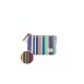 ROKA London Carnaby Πορτοφόλι Multi Stripe από Ανακυκλωμένο Καμβά S