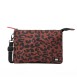 ROKA London Carnaby Τσάντα Crossbody Scarlet Leopard από Ανακυκλωμένο Καμβά XL 1.27L
