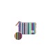 ROKA London Πορτοφόλι Carnaby Multi Stripe από Ανακυκλωμένο Καμβά S
