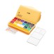 HIMI Σετ 18 Χρωμάτων Jelly Cup Gouache με Παλέτα Ανάμιξης - Yellow Case Edition