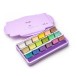 HIMI Σετ 18 Παστέλ Χρωμάτων Jelly Cup Gouache με Παλέτα Ανάμιξης - Purple Case Edition