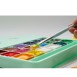 HIMI Σετ 18 Χρωμάτων Jelly Cup Gouache με Παλέτα Ανάμιξης - Green Case Edition
