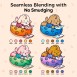 Ohuhu Honolulu B Σετ 48 Μαρκαδόρων Αλκοόλης Brush & Fine με Coloring Book