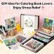 Ohuhu Honolulu B Σετ 48 Μαρκαδόρων Αλκοόλης Brush & Fine με Coloring Book