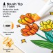 OHUHU NALU 12 Mini Μαρκαδόροι Αλκοόλης Travel Coloring Kit