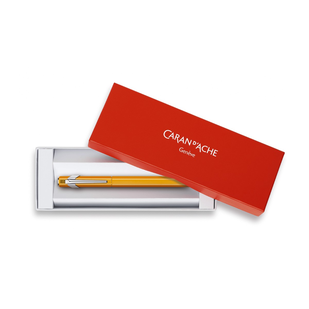 Caran d'Ache 849 Plume Classic Line Metal Orange Fluo Πένα M