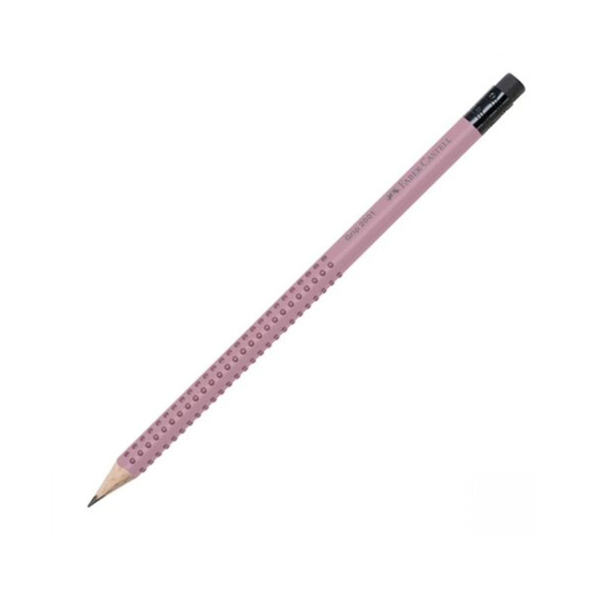 Faber-Castell Μολύβι Grip 2001 με Γόμα HB Ροζέ Shadow
