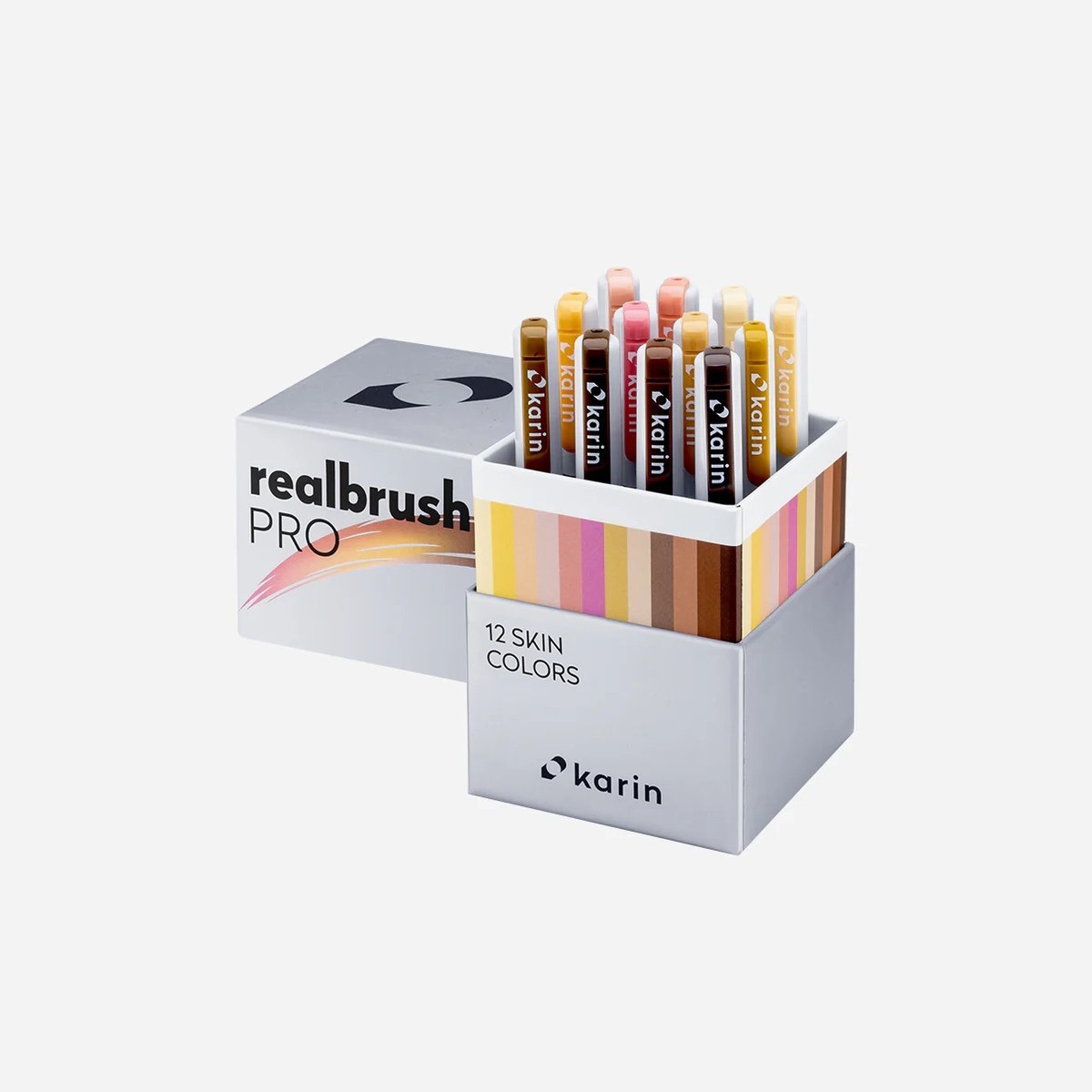 Karin Realbrush PRO Σετ 12 Μαρκαδόρων Νερού Skin Colors Karin Realbrush PRO Σετ 12 Μαρκαδόρων Νερού Skin Colors