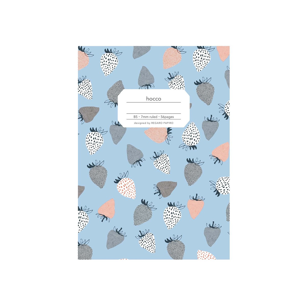 Σημειωματάριο hocco Semi-B5 Strawberry Σημειωματάριο hocco Semi-B5 Strawberry
