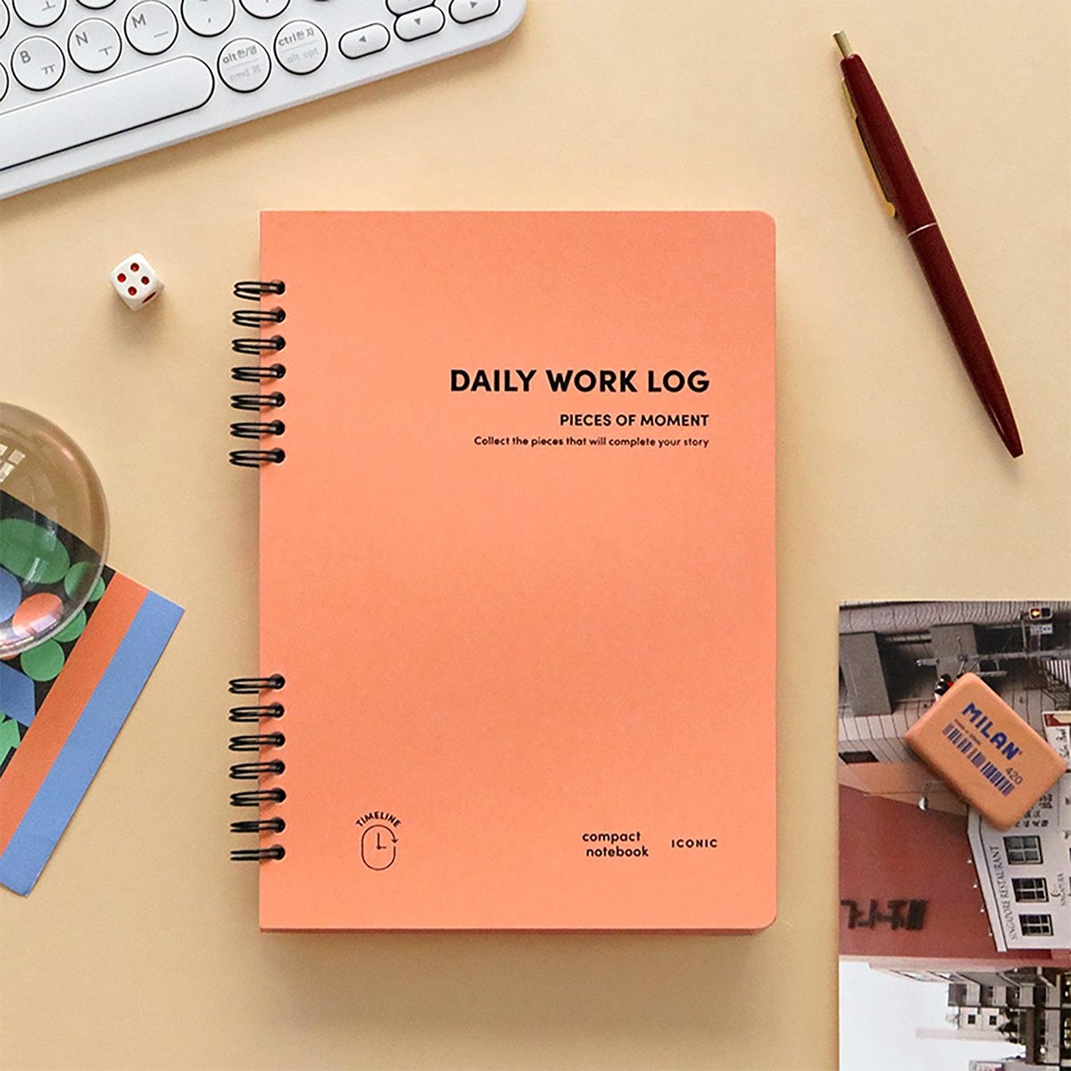 Σπιράλ Ημερήσιο Ημερολόγιο Εργασίας Α5 - Κοραλί Σπιράλ Ημερήσιο Ημερολόγιο Εργασίας Α5 - Κοραλί