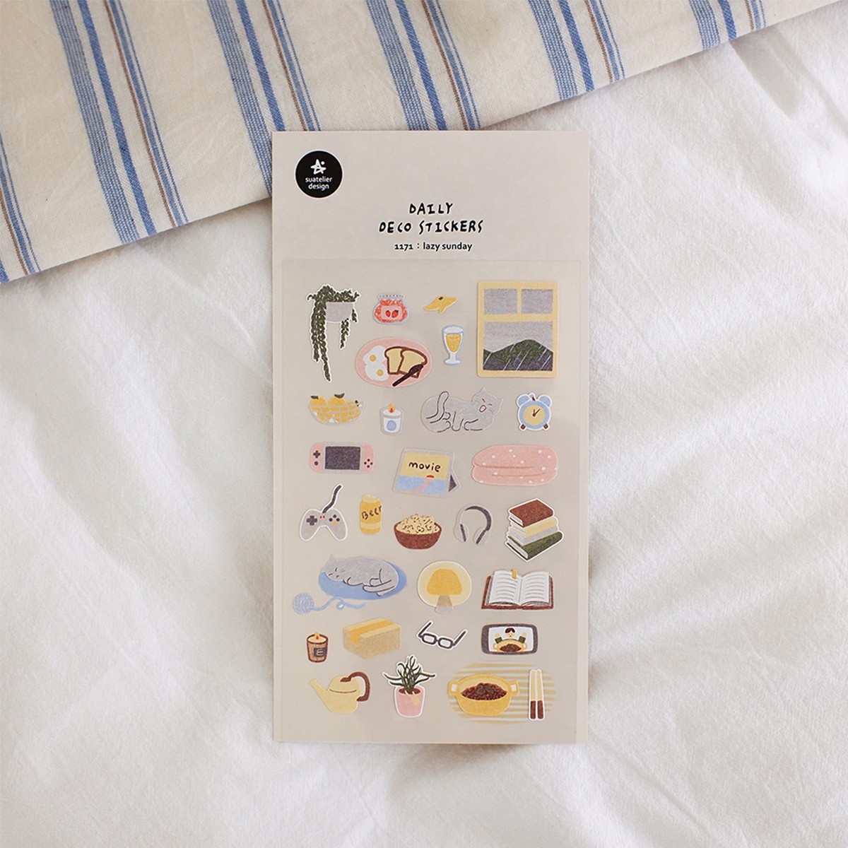 Suatelier Design Αυτοκόλλητα Daily Deco Lazy Sunday