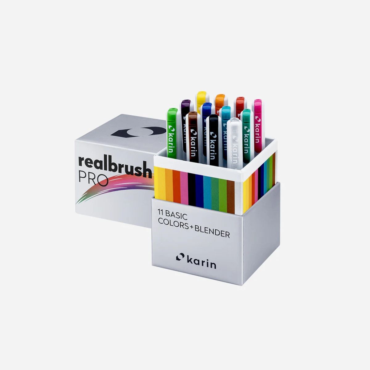Karin Realbrush PRO Σετ 11+1 Μαρκαδόρων Νερού Basic Colors