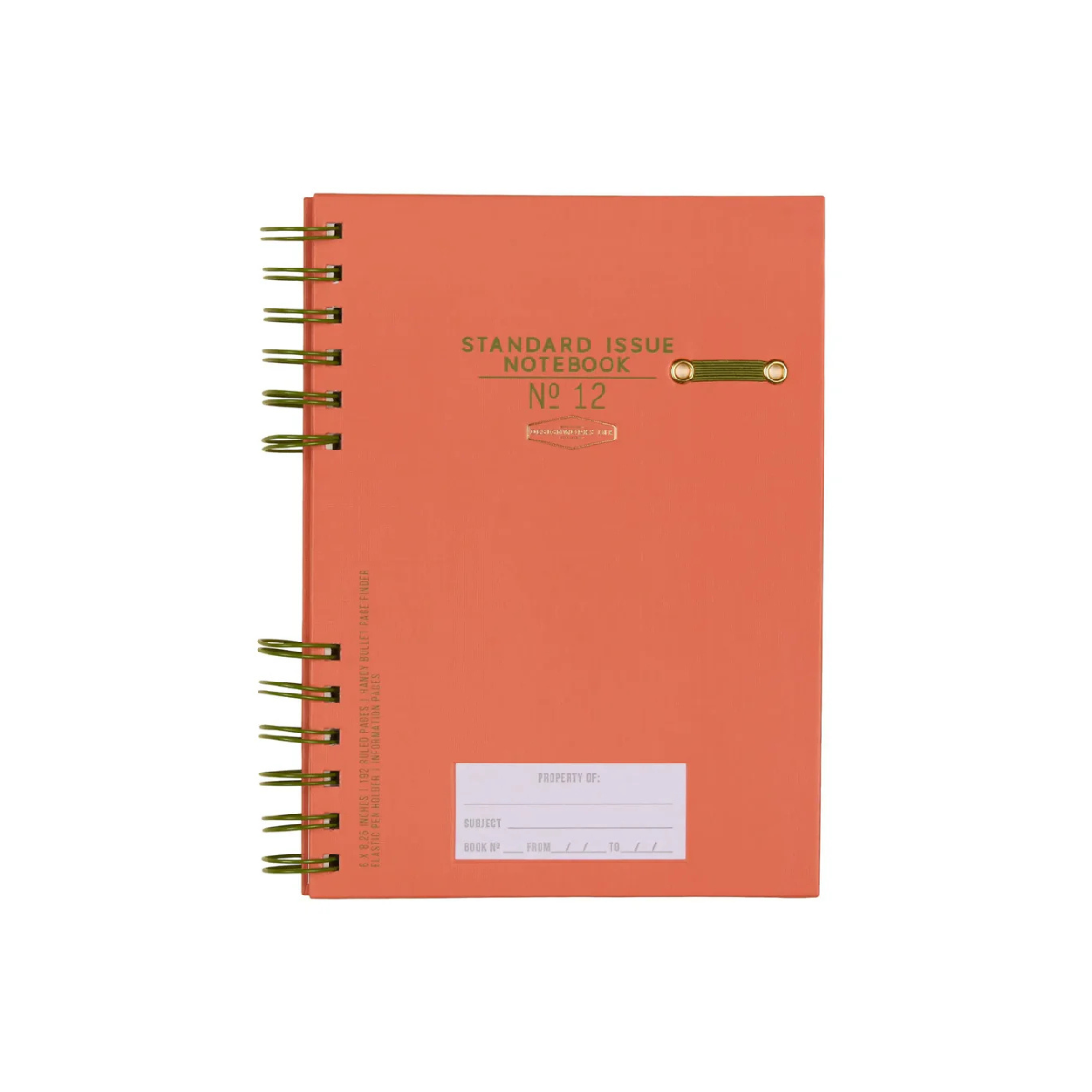 Designworks Ink Σημειωματάριο Planner Standard Issue No. 12 - Army Green + Chili