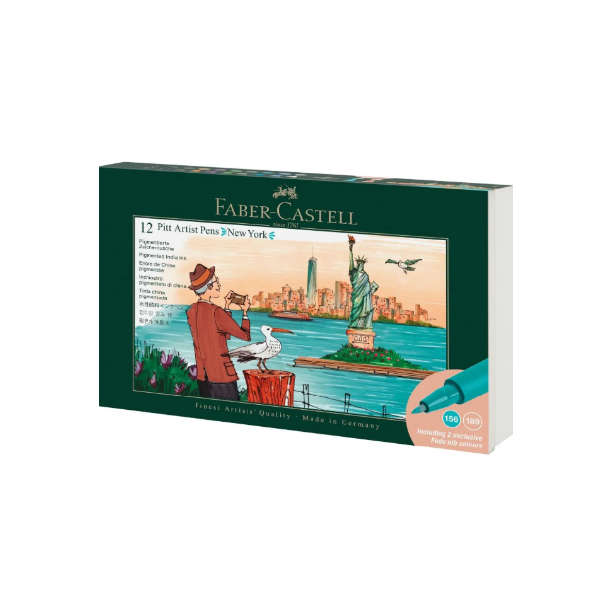 Faber Castell Σετ 12 Μαρκαδόροι Πινέλο Pitt Artist Pen New York