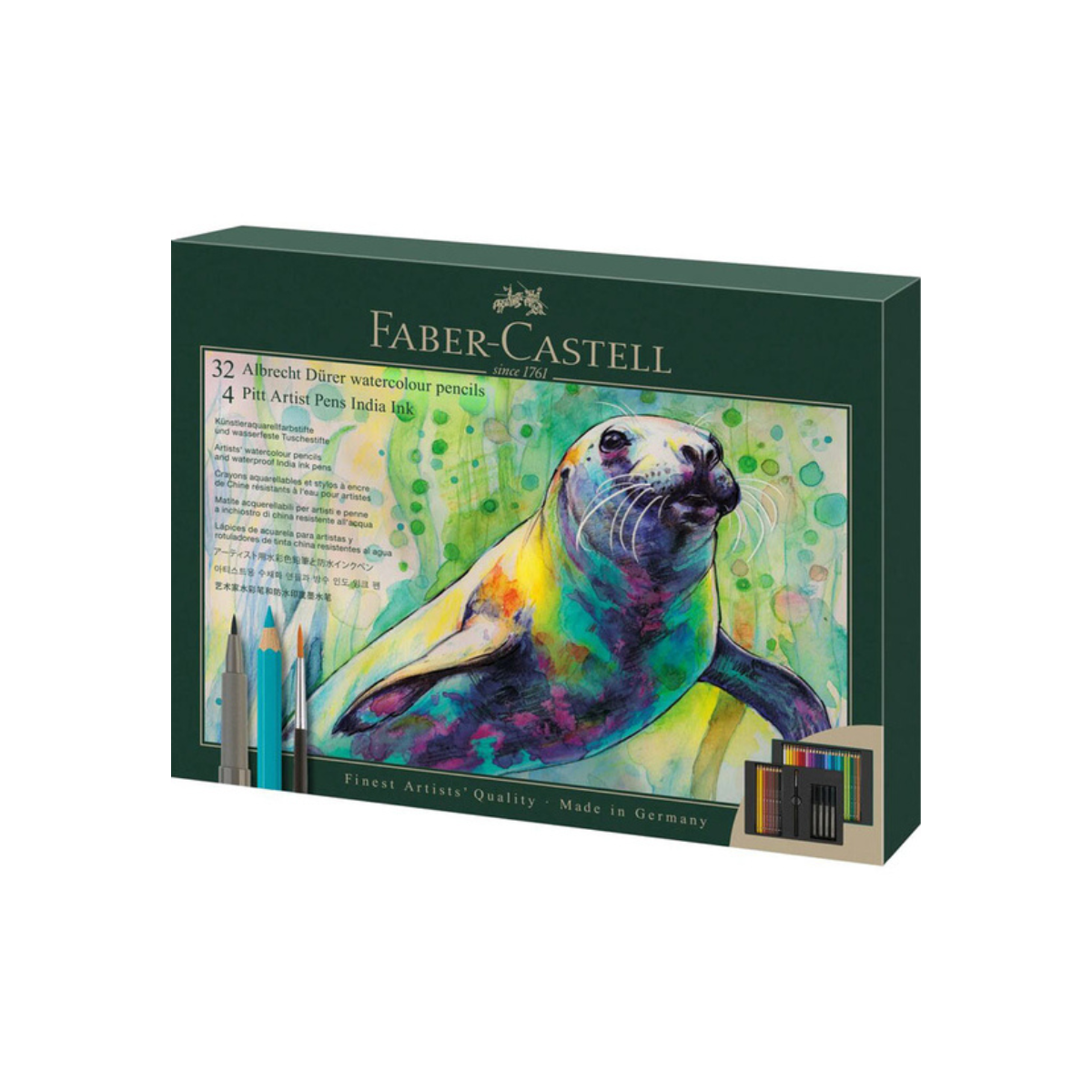 Faber Castell Σετ Υδατοδιαλυτών Χρωμάτων Albrecht Durer & Pitt Artist Pens 37τεμ