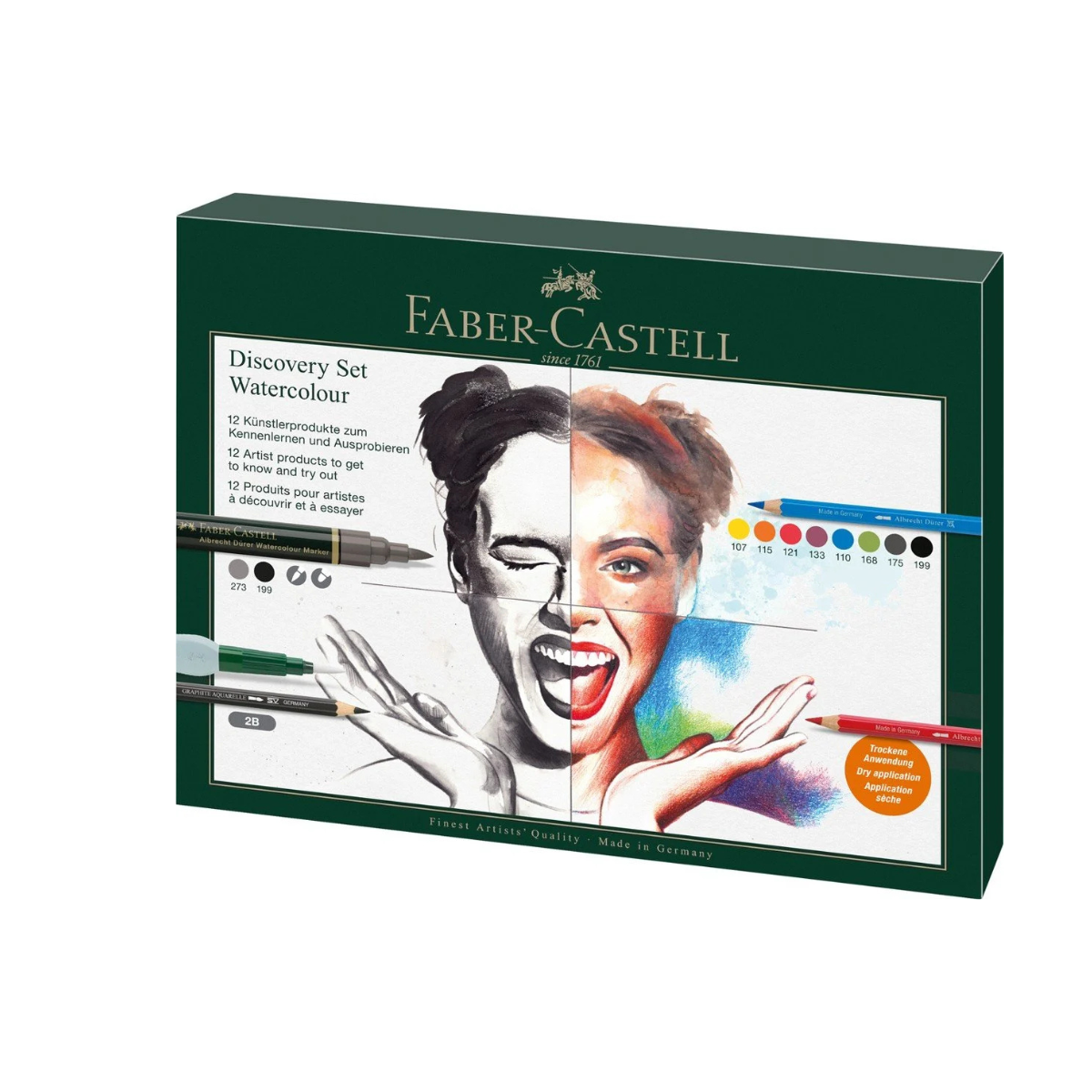 Faber Castell Σετ Υδατοδιαλυτών Χρωμάτων Albrecht Dürer σε Μεταλλική Κασετίνα