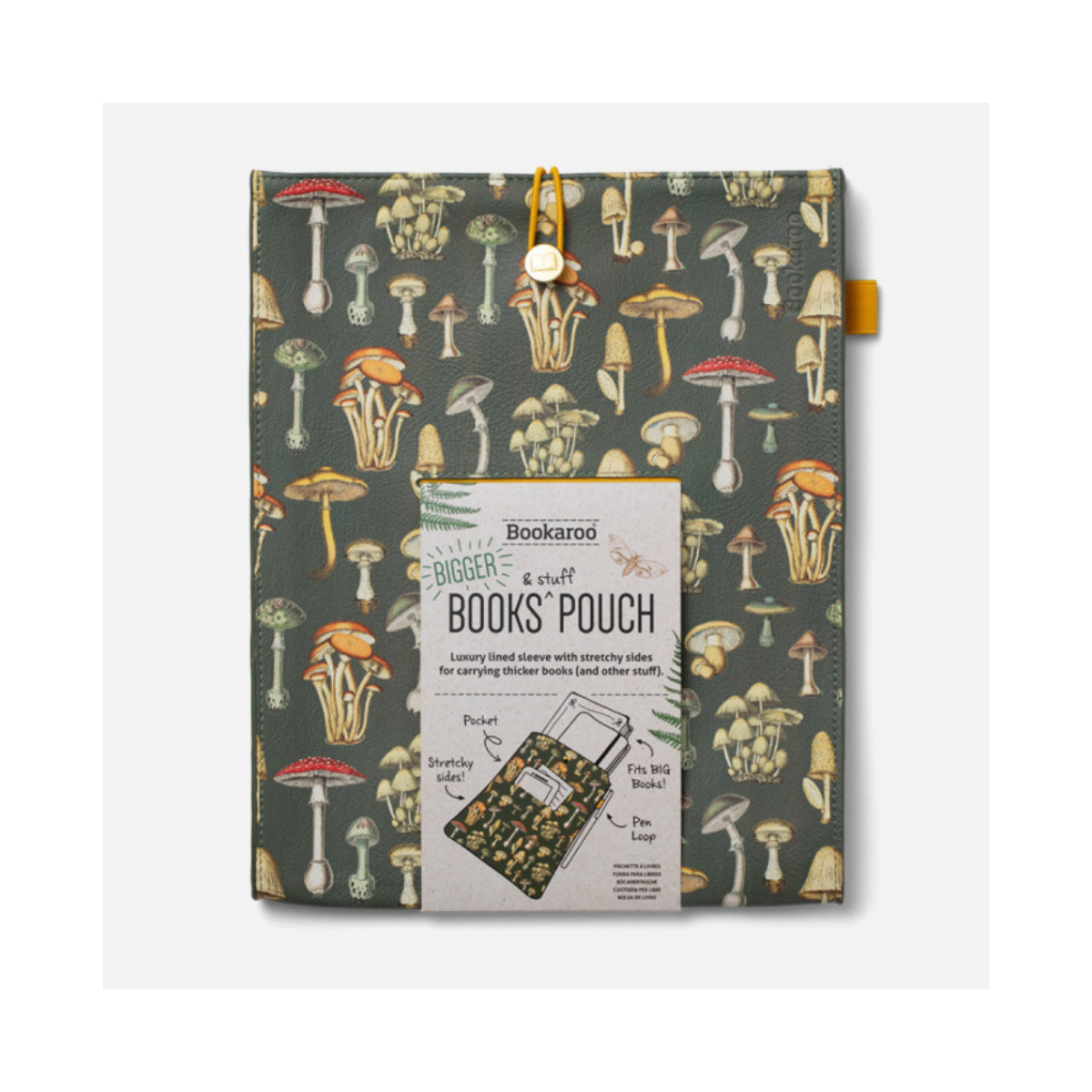 IF Τσαντάκι Βιβλίων BOOKAROO Books & Stuff Botanical Mushroom