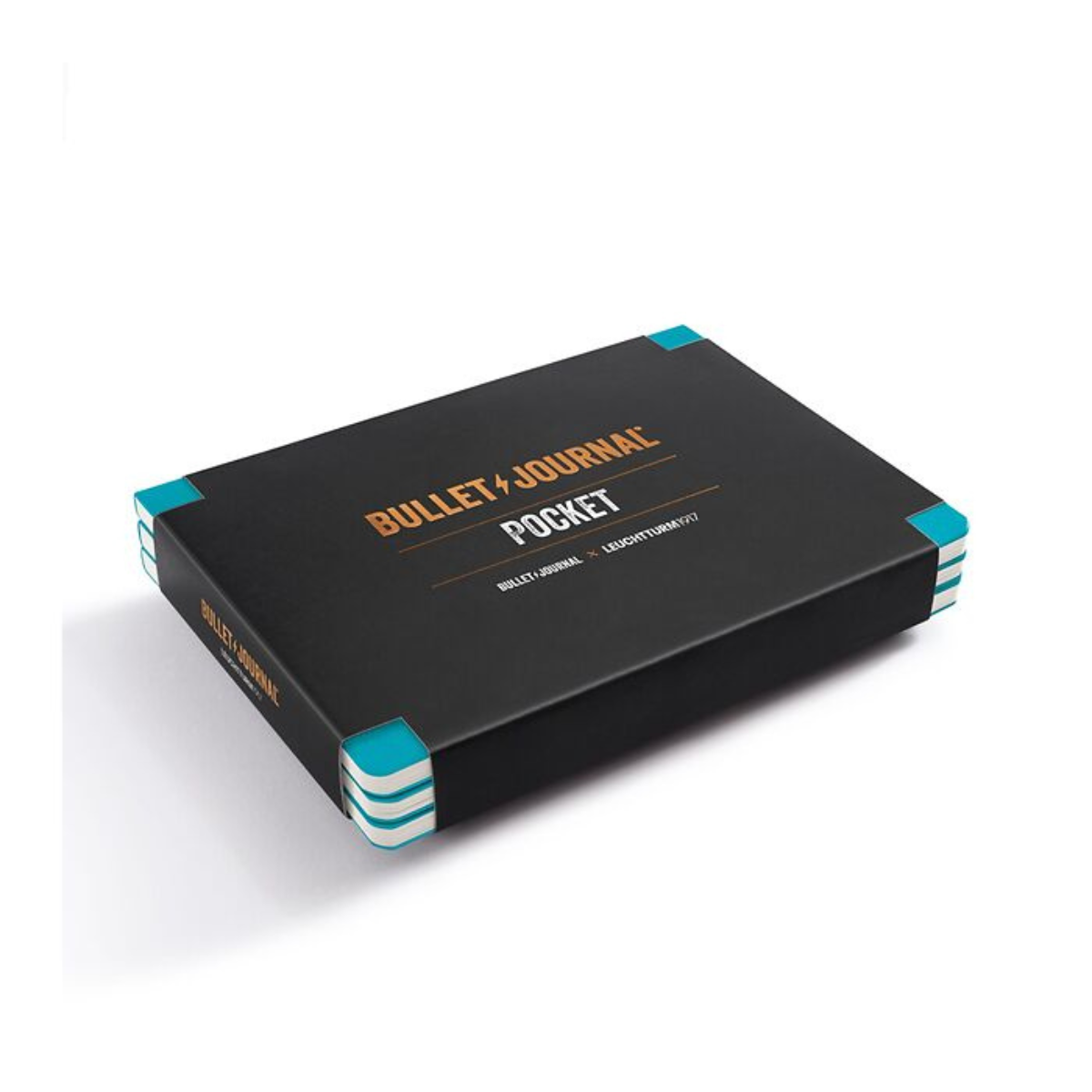 LEUCHTTURM1917 Bullet Journal Pocket Σημειωματάρια Τσέπης Turquoise Pack of 3 - Κουκκίδες