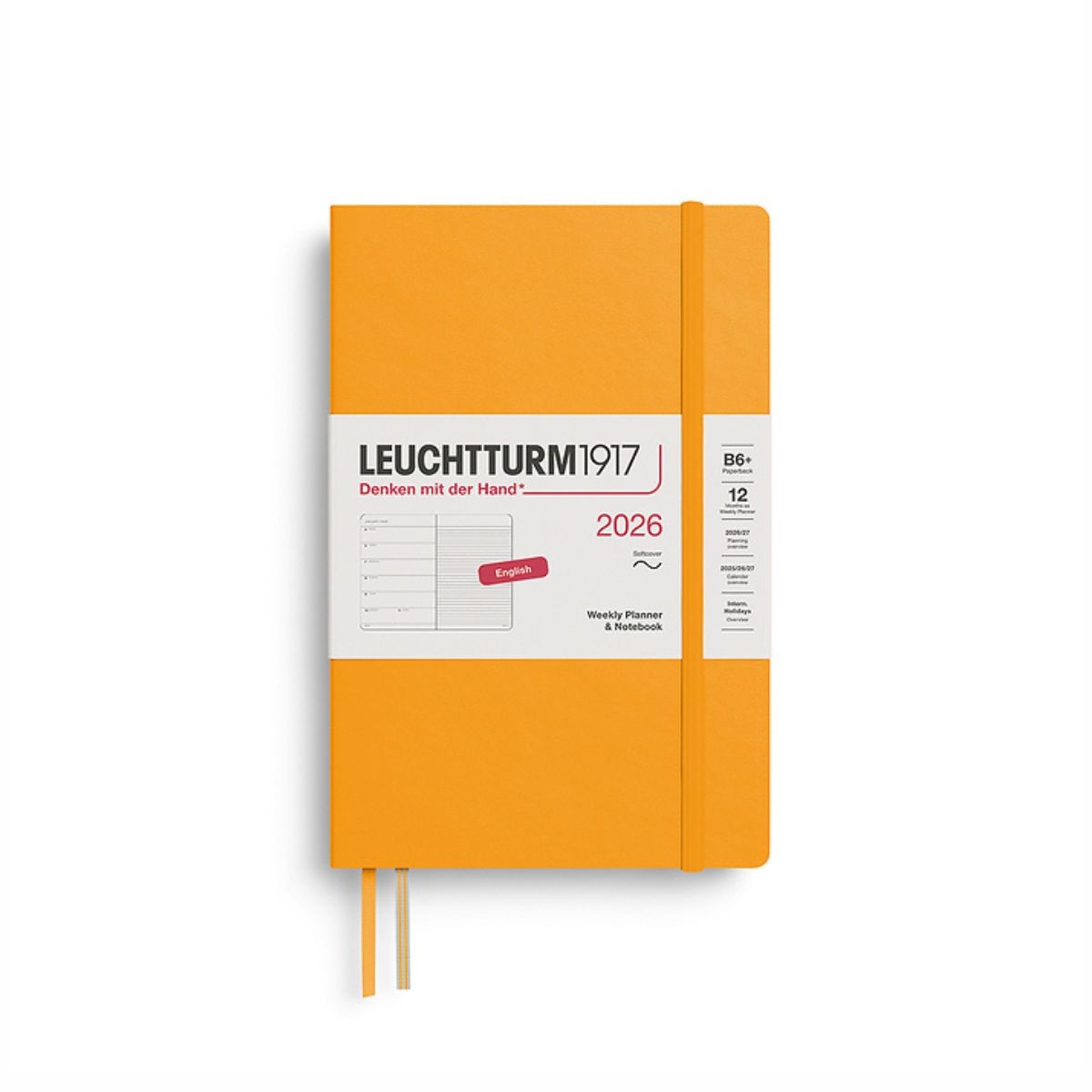 LEUCHTTURM1917 Εβδομαδιαίο Planner/Notebook 2026 B6+ Μαλακό Εξώφυλλο Rising Sun