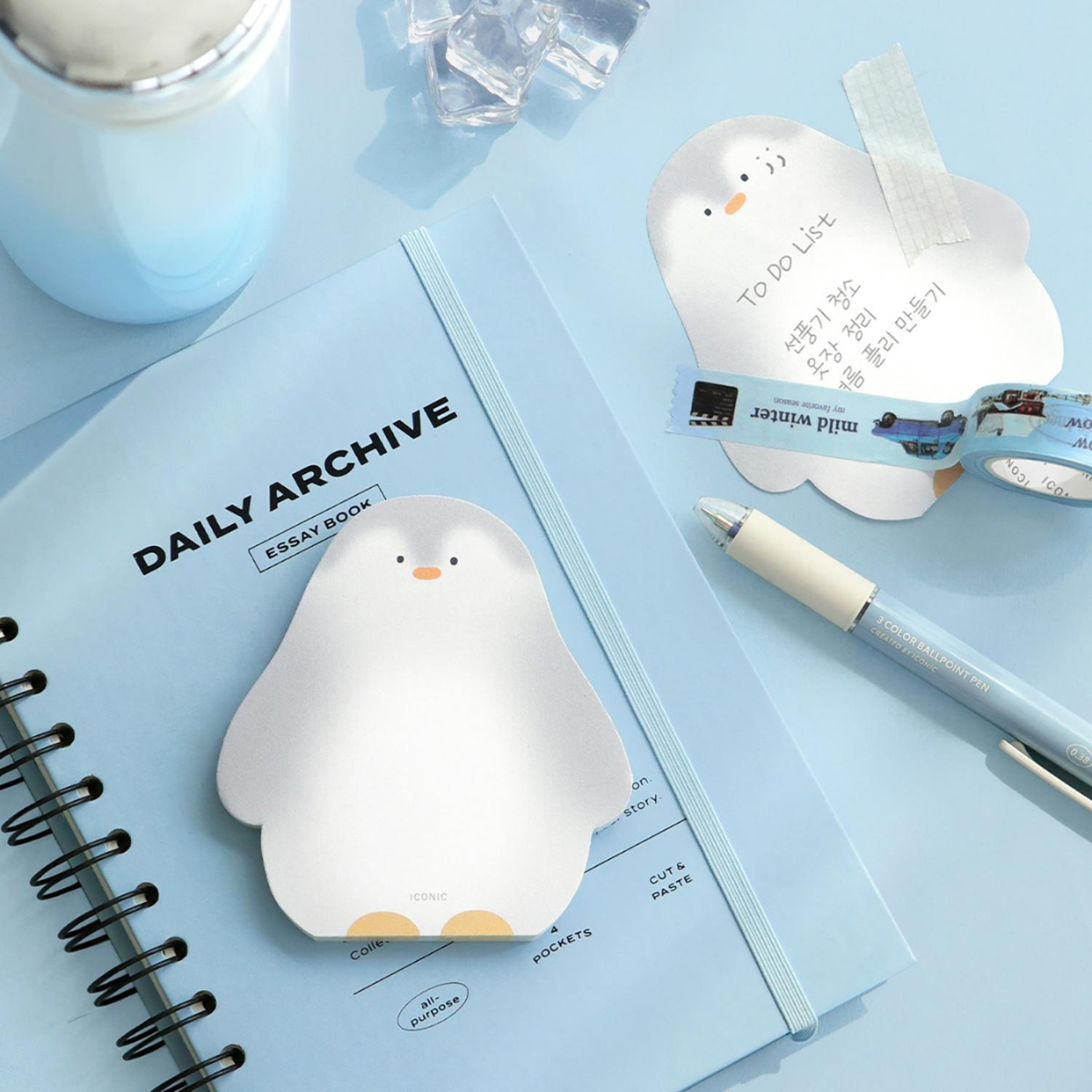 Iconic Αυτοκόλλητα Χαρτάκια Animal Memo Pad  07 Penguin