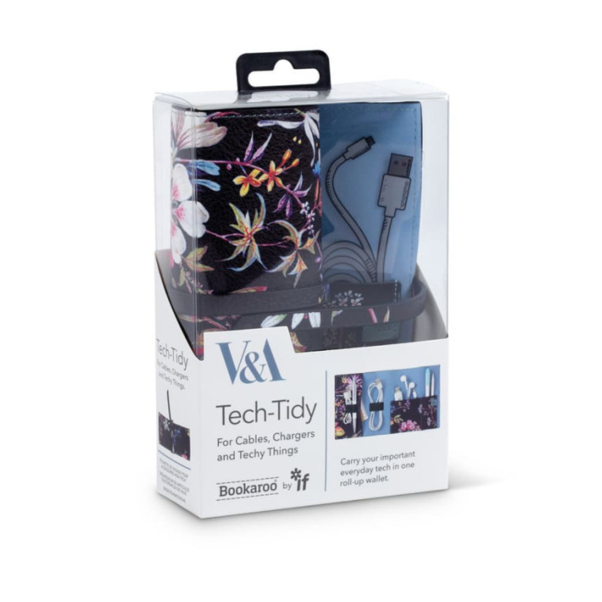 IF Θήκη Gadget Bookaroo Tech - Tidy V&A Kilburn Black Floral