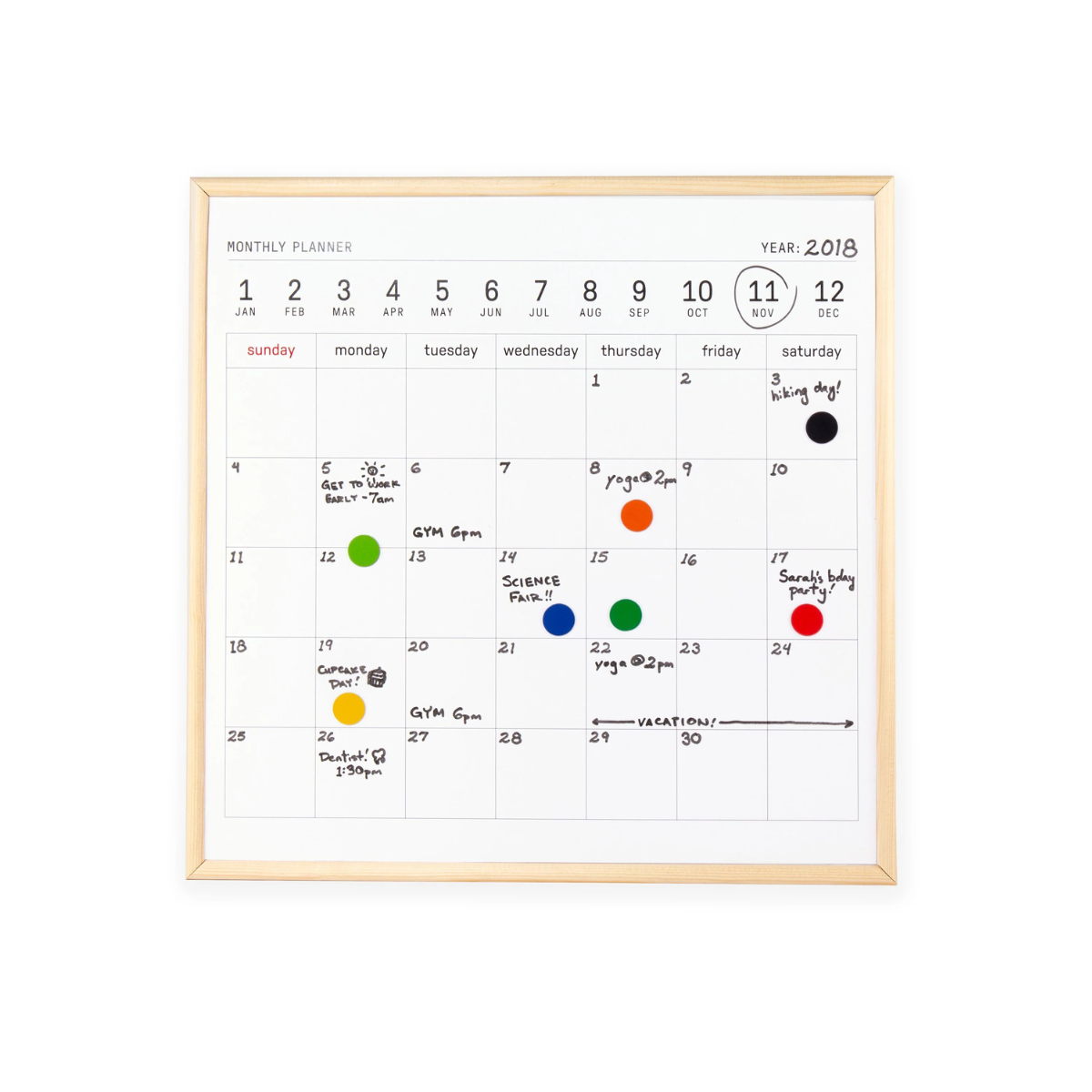 Kikkerland Ημερολόγιο Λευκός Πίνακας